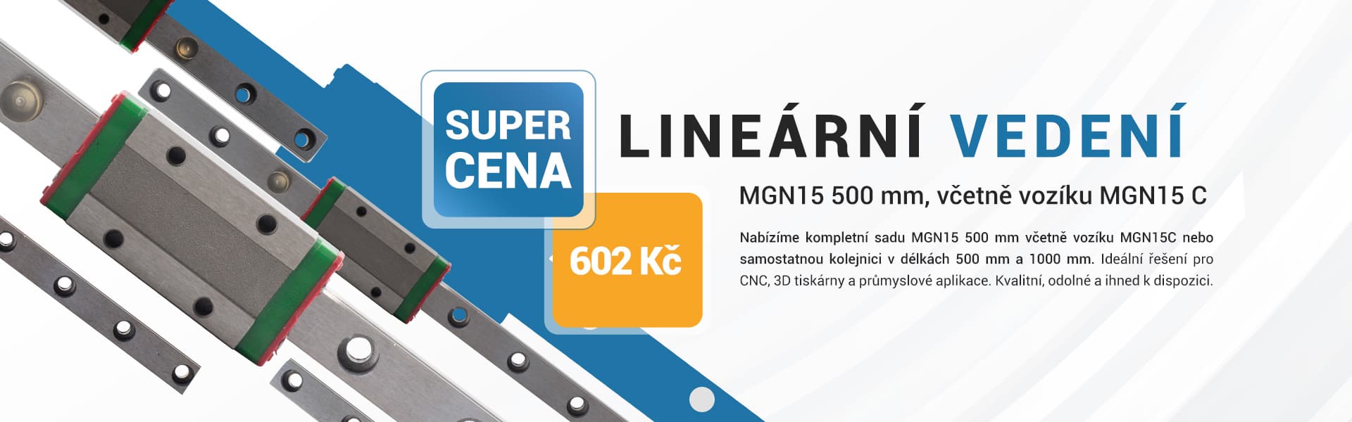 Lineární vedení MGN15C 500mm